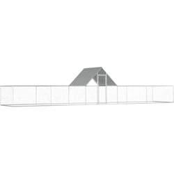 Poulailler 10 x 2 x 2 m Acier galvanisé Vidaxl