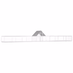 vidaXL Poulailler 14 x 2 x 2 m Acier galvanisé