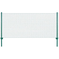vidaXL Clôture en Grillage Métallique - Acier 25 x 1 m - Vert
