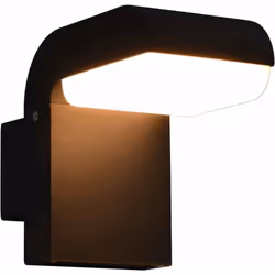 Cette applique murale LED élégante d'extérieur se distingue par son design moderne. Fabriquée en aluminium moulé, cette appli ...
