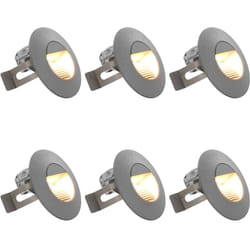 Vidaxl - Appliques murales led d'extérieur 6 pcs 5 w Argenté Rond
