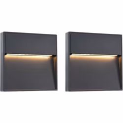 Cette élégante applique murale LED d'extérieur se distingue par son design moderne. Fabriquée en aluminium moulé, cette appli ...
