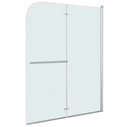 Cabine de douche pliable 2 panneaux ESG 95x140 cm