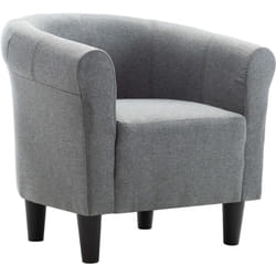 Fauteuil Gris Foncé Tissu Vidaxl