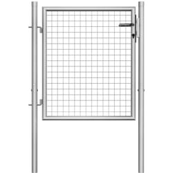 Vidaxl - Porte de jardin Acier galvanisé 105x125 cm Argenté