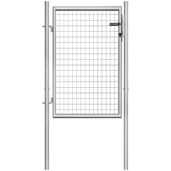 Vidaxl - Porte de jardin Acier galvanisé 105x150 cm Argenté