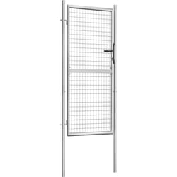 Porte de jardin Acier galvanisé 105x225 cm Argenté Vidaxl