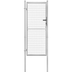 Porte de jardin Acier galvanisé 105x250 cm Argenté Vidaxl