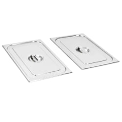 vidaXL Couvercles plateau GN 1/1 - Acier inoxydable