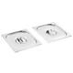 Couvercles de plateau 2 pcs GN 1/2 Acier inoxydable