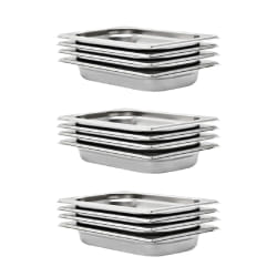 vidaXL Récipients Gastronorm 12 pcs GN 1/4 40 mm