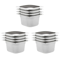 vidaXL Récipients Gastronorm Acier Inox