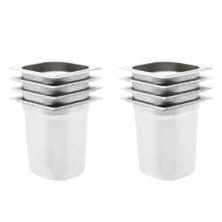 vidaXL Récipients Gastronorm GN 1/6