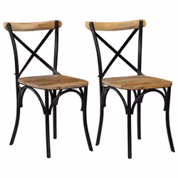 VidaXL 247316, Bois de mango, Acier, 510 mm, 520 mm, 840 mm, 41 cm, 42 cm