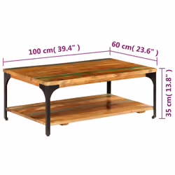 VidaXL 247324 Table à café, latérale et de salon - Vue supplémentaire 8