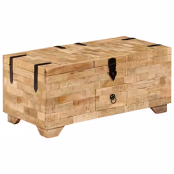 Cette table basse est à la fois élégante et pratique. Elle peut être utilisée comme coffre, mais aussi comme boîte de rangeme ...