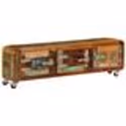 vidaXL Meuble TV 120 x 30 x 37 cm Bois de récupération massif - TU