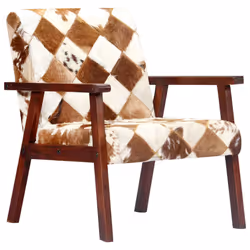 VidaXL 247644, Polyester, Blanc, Marron, 610 mm, 690 mm, 720 mm, 48 cm