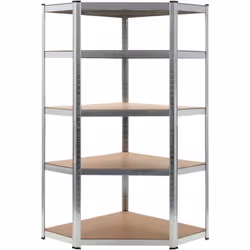 Cette étagère d'angle est un excellent choix pour le stockage résidentiel et commercial, offrant beaucoup d'espace pour garde ...