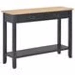 vidaXL Table console Noir 110x35x80 cm Bois - TU