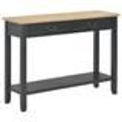 vidaXL Table console Noir 110x35x80 cm Bois - TU