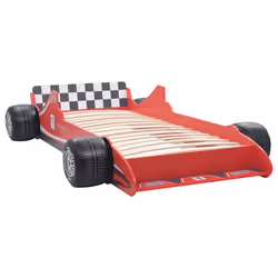 VidaXL 245660 Lit pour enfant Rouge Panneaux MDF, Bois