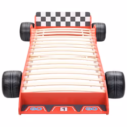 VidaXL 245660 Lit pour enfant Rouge Panneaux MDF, Bois