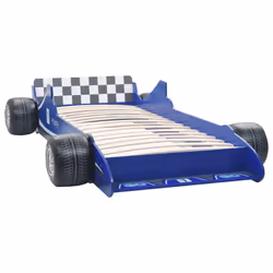 VidaXL 245661 Lit pour enfant Bleu Panneaux MDF, Bois - Vue supplémentaire 2