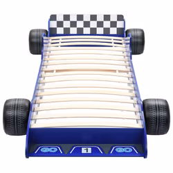 VidaXL 245661 Lit pour enfant Bleu Panneaux MDF, Bois - Vue supplémentaire 3