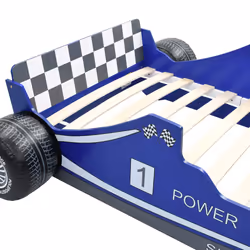 VidaXL 245661 Lit pour enfant Bleu Panneaux MDF, Bois - Vue supplémentaire 6