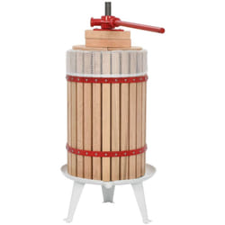 Vidaxl - Presse fruits et à vin avec sac en tissu 24 l Bois de chêne