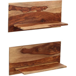 Vidaxl - tagères murales 2 pcs 58 x 26 x 20 cm Bois massif