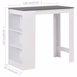 VidaXL 280216 table de cuisine et de salle à manger - Vue supplémentaire 6