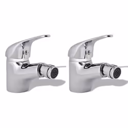 vidaXL Robinets de bidet 2 pcs Chrome - TU