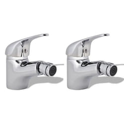 vidaXL Robinets de bidet 2 pcs Chrome - TU