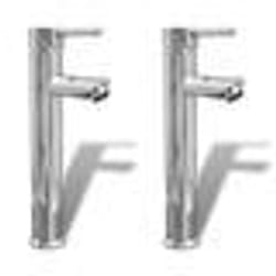 vidaXL Mitigeurs de salle de bain 2 pcs Chrome - TU