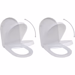 Cet abattant WC de haute qualité, qui convient à tous les cuvettes de toilette standard, sera idéal pour les maisons, les res ...