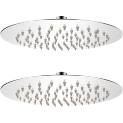 Pomme de douche plongeante 2 pcs Acier inoxydable ø 20 cm Vidaxl