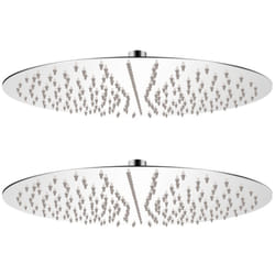 vidaXL Pomme de douche plongeante 2 pcs Acier inoxydable Ø 40 cm - TU