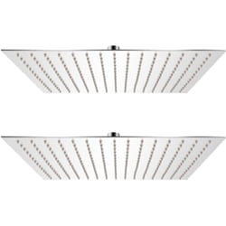 vidaXL Pomme de douche plongeante 2 pcs Acier inoxydable 40x40 cm - TU