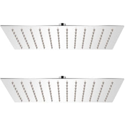 Pomme de douche plongeante 2 pcs Acier inoxydable 20x30 cm Vidaxl