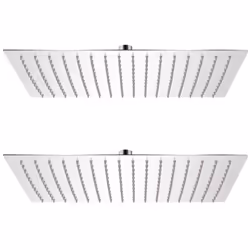 vidaXL Pomme de douche plongeante 2 pcs Acier inoxydable 30x40 cm - TU