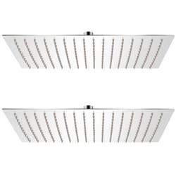 vidaXL Pomme de douche plongeante 2 pcs Acier inoxydable 30x40 cm - TU