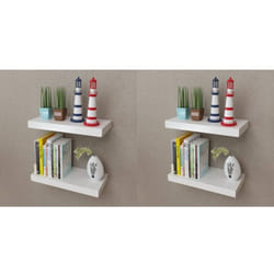 Tagères murales 4 pcs Blanc 40 cm Vidaxl