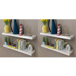 Vidaxl - tagères murales 4 pcs Blanc 80 cm