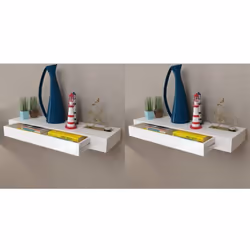 Cette étagère murale deviendra le point central de votre maison. Avec un système de montage invisible, cette étagère murale e ...