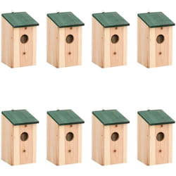 Vidaxl - Nichoirs 8 pcs Bois 12x12x22 cm