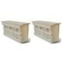 vidaXL Maisons pour moineau 2 pcs Bois 44 x 15,5 x 21,5 cm - TU