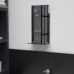 Notre miroir mural avec étagère sera un supplément pratique et décoratif à votre salle de bain, salon ou chambre à coucher. L ...