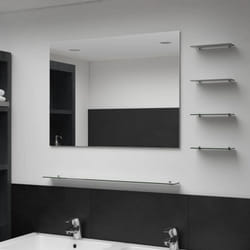 Vidaxl - Miroir mural avec 5 étagères Argenté 80 x 60 cm